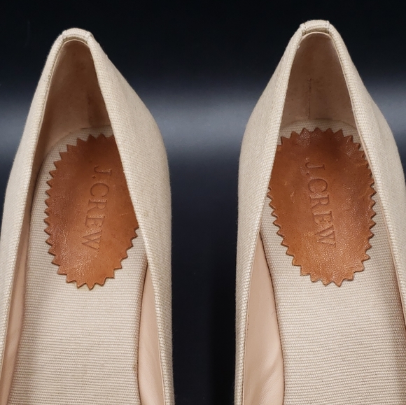 J. Crew Seville espadrille wedges canvas. NWOT size 8 - Picture 12 of 13